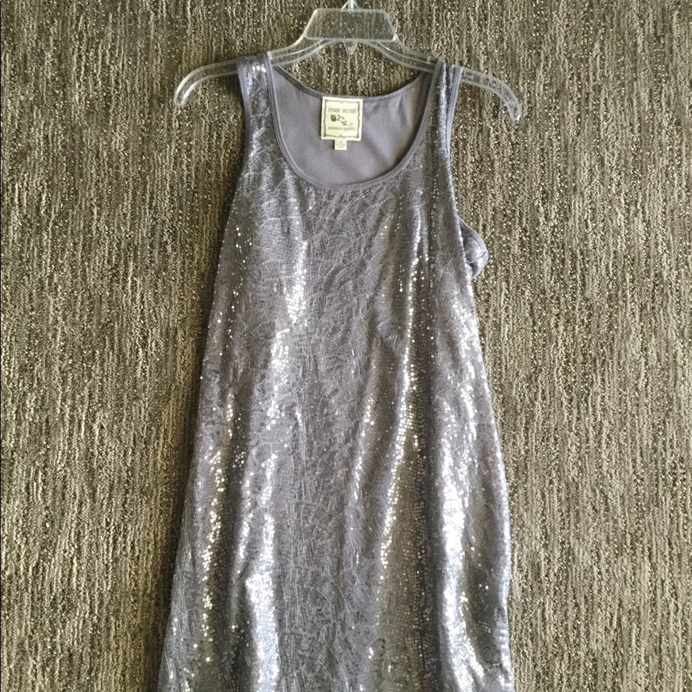 Shiny Silver Dress